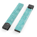 Faded Teal and Sctratched Royal Surface - Premium Decal Protective Skin-Wrap Sticker compatible with the Juul Labs vaping device
