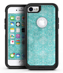 Faded Teal and Sctratched Royal Surface - iPhone 7 or 7 Plus Commuter Case Skin Kit