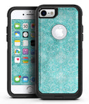 Faded Teal and Sctratched Royal Surface - iPhone 7 or 8 OtterBox Case & Skin Kits