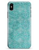 Faded Teal and Sctratched Royal Surface - iPhone X Clipit Case