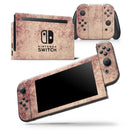 Faded Vintage Maroon Rococo Pattern - Skin Wrap Decal for Nintendo Switch Lite Console & Dock - 3DS XL - 2DS - Pro - DSi - Wii - Joy-Con Gaming Controller