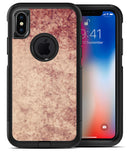 Faded Vintage Maroon Rococo Pattern - iPhone X OtterBox Case & Skin Kits