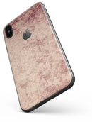 Faded Vintage Maroon Rococo Pattern - iPhone X Skin-Kit