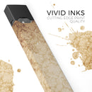Faded Vintage Orange Rococo Pattern - Premium Decal Protective Skin-Wrap Sticker compatible with the Juul Labs vaping device