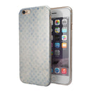 Faded White and Blue Interlocking Squares iPhone 6/6s or 6/6s Plus 2-Piece Hybrid INK-Fuzed Case