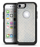 Faded White and Blue Interlocking Squares - iPhone 7 or 7 Plus Commuter Case Skin Kit