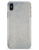 Faded White and Blue Interlocking Squares - iPhone X Clipit Case