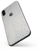 Faded White and Blue Interlocking Squares - iPhone X Skin-Kit