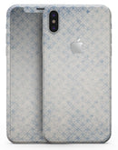 Faded White and Blue Interlocking Squares - iPhone X Skin-Kit