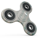 Faded White and Blue Scratched Vertival Stripes Full-Body Fidget Spinner Skin-Kit
