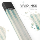 Faded White and Blue Scratched Vertival Stripes - Premium Decal Protective Skin-Wrap Sticker compatible with the Juul Labs vaping device