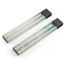 Faded White and Blue Scratched Vertival Stripes - Premium Decal Protective Skin-Wrap Sticker compatible with the Juul Labs vaping device