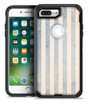 Faded White and Blue Vertical Stripes - iPhone 7 Plus/8 Plus OtterBox Case & Skin Kits