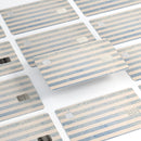 Faded White and Blue Vertical Stripes - Premium Protective Decal Skin-Kit for the Apple Credit Card