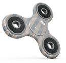 Faded White and Blue Vertical Stripes Full-Body Fidget Spinner Skin-Kit
