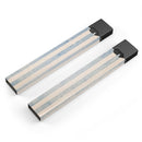 Faded White and Blue Vertical Stripes - Premium Decal Protective Skin-Wrap Sticker compatible with the Juul Labs vaping device