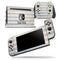 Faded White and Blue Vertical Stripes - Skin Wrap Decal for Nintendo Switch Lite Console & Dock - 3DS XL - 2DS - Pro - DSi - Wii - Joy-Con Gaming Controller