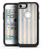 Faded White and Blue Vertical Stripes - iPhone 7 or 8 OtterBox Case & Skin Kits