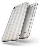 Faded White and Blue Vertical Stripes - Skin-kit for the iPhone 8 or 8 Plus
