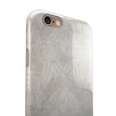 Faded White and Gray Royal Pattern iPhone 6/6s or 6/6s Plus 2-Piece Hybrid INK-Fuzed Case