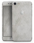 Faded White and Gray Royal Pattern - Skin-kit for the iPhone 8 or 8 Plus