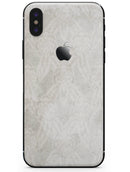 Faded White and Gray Royal Pattern - iPhone X Skin-Kit
