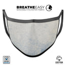 Faded Winds of Winter Damask Pattern - Made in USA Mouth Cover Unisex Anti-Dust Cotton Blend Reusable & Washable Face Mask with Adjustable Sizing for Adult or Child