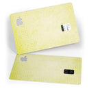 Faded Yellow Micro Grunge Dots - Premium Protective Decal Skin-Kit for the Apple Credit Card