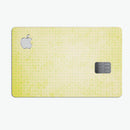 Faded Yellow Micro Grunge Dots - Premium Protective Decal Skin-Kit for the Apple Credit Card