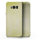 Faded Yellow Micro Grunge Dots - Samsung Galaxy S8 Full-Body Skin Kit