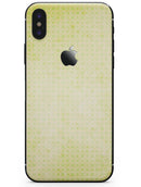 Faded Yellow Micro Grunge Dots - iPhone X Skin-Kit