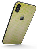 Faded Yellow Micro Grunge Dots - iPhone X Skin-Kit