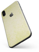 Faded Yellow Micro Grunge Dots - iPhone X Skin-Kit