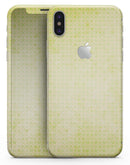 Faded Yellow Micro Grunge Dots - iPhone X Skin-Kit