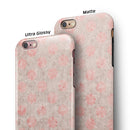 Fading Brown and Red Polkadotted Pattern iPhone 6/6s or 6/6s Plus 2-Piece Hybrid INK-Fuzed Case