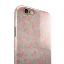 Fading Brown and Red Polkadotted Pattern iPhone 6/6s or 6/6s Plus 2-Piece Hybrid INK-Fuzed Case