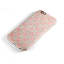 Fading Brown and Red Polkadotted Pattern iPhone 6/6s or 6/6s Plus 2-Piece Hybrid INK-Fuzed Case