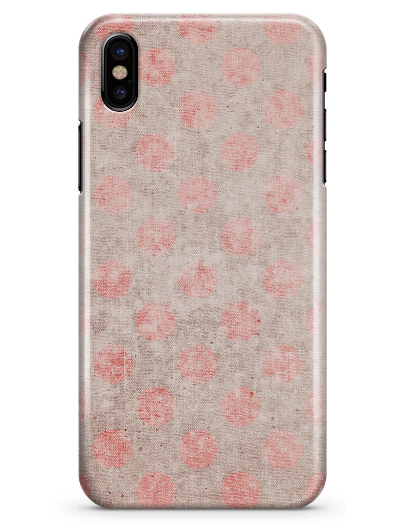 Fading Brown and Red Polkadotted Pattern - iPhone X Clipit Case