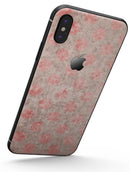 Fading Brown and Red Polkadotted Pattern - iPhone X Skin-Kit