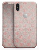 Fading Brown and Red Polkadotted Pattern - iPhone X Skin-Kit