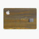 Fading Golden Fire Field - Premium Protective Decal Skin-Kit for the Apple Credit Card