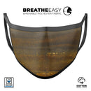 Fading Golden Fire Field - Made in USA Mouth Cover Unisex Anti-Dust Cotton Blend Reusable & Washable Face Mask with Adjustable Sizing for Adult or Child
