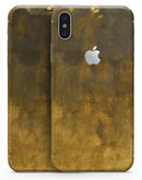 Fading Golden Fire Field V2 - iPhone X Skin-Kit