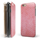 Fading Red and White Snowflake Pattern iPhone 6/6s or 6/6s Plus 2-Piece Hybrid INK-Fuzed Case