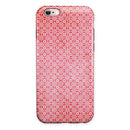 Fading Red and White Snowflake Pattern iPhone 6/6s or 6/6s Plus 2-Piece Hybrid INK-Fuzed Case