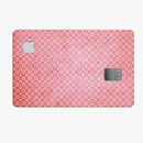 Fading Red and White Snowflake Pattern - Premium Protective Decal Skin-Kit for the Apple Credit Card
