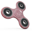 Fading Red and White Snowflake Pattern Full-Body Fidget Spinner Skin-Kit
