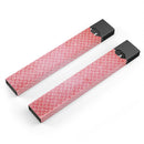 Fading Red and White Snowflake Pattern - Premium Decal Protective Skin-Wrap Sticker compatible with the Juul Labs vaping device