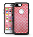 Fading Red and White Snowflake Pattern - iPhone 7 or 7 Plus Commuter Case Skin Kit