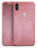 Fading Red and White Snowflake Pattern - iPhone X Skin-Kit